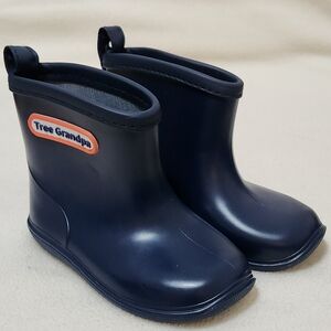 Tree Grandpa Toddler Light Weight Rain Rubber Boots Size 14